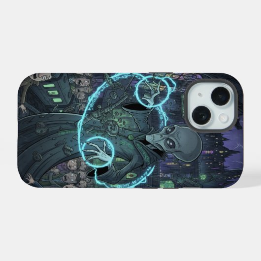 Alien Sorcerer   iPhone 15ケース (裏面横)