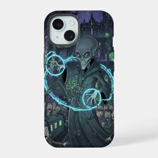 Alien Sorcerer   iPhone 15ケース (裏面)