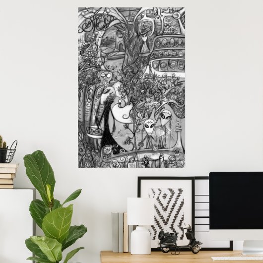 Alien Store Poster ポスター (ホームオフィス)