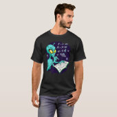 Alien Studying Solving Math Science Physics Equati Tシャツ (正面フル)