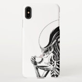 Alien Tea Time  iPhoneケース (裏面)