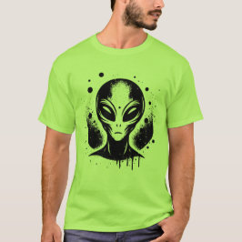 Alien UFO Area 51 Grey Alien Invasion Sci Fi Space Tシャツ