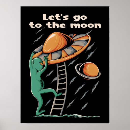 Alien UFO - Let's go to the moon 2036 ポスター (正面)