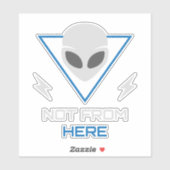 Alien UFO Sci Fi Outsider シール (シート)