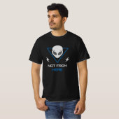 Alien UFO Sci Fi Outsider Tシャツ (正面フル)
