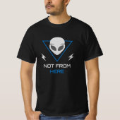 Alien UFO Sci Fi Outsider Tシャツ (正面)