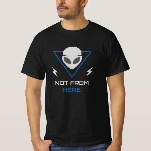 Alien UFO Sci Fi Outsider Tシャツ (正面)