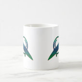 Alien UFO Ship Minimalist Mug | Sci-Fi Art コーヒーマグカップ (中央)