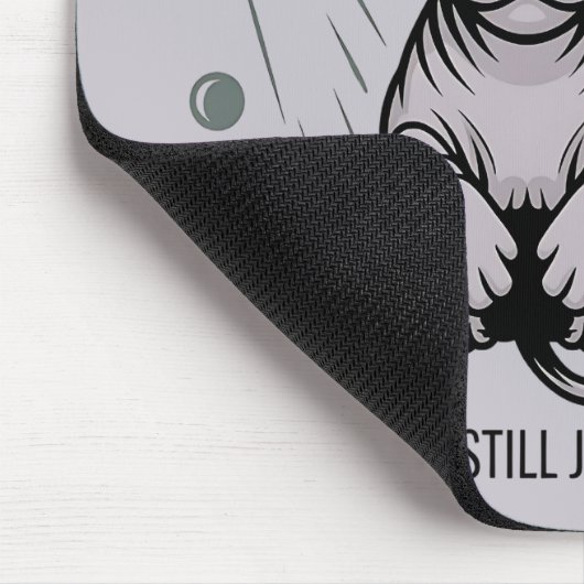 Alien UFO Sphynx Cat Illustration マウスパッド (コーナー)