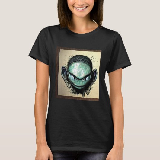 Alien UFO UAP 51 area grey out of this world creat Tシャツ (正面)