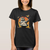 Alien UFO  Weird Cat Tシャツ (正面)