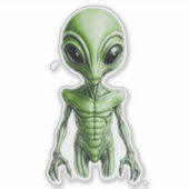 Alien vert シール (正面)