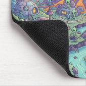 Alien Village by the Volcano マウスパッド (コーナー)