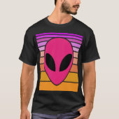 Alien Wave techno gray Tシャツ (正面)