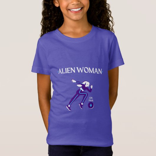 Alien Woman: Playing Soccer Tシャツ (正面)