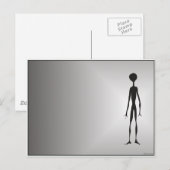 ALIENATED SFICTIONファンタジー宇宙ウォークエイリアン ポストカード (正面/裏面)