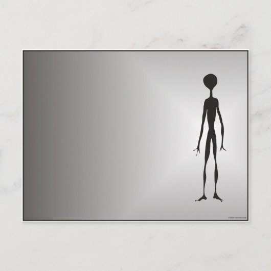 ALIENATED SFICTIONファンタジー宇宙ウォークエイリアン ポストカード (正面)