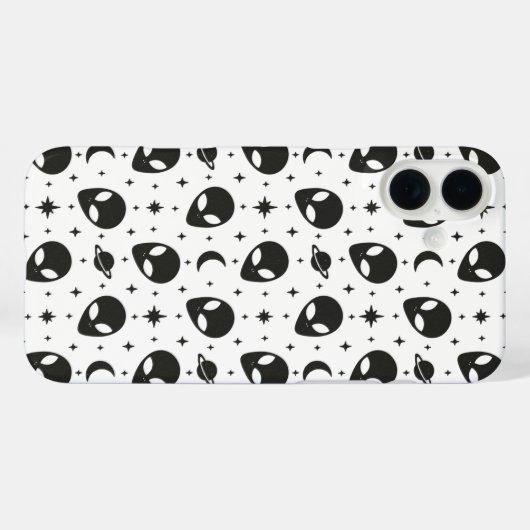 Aliens and Stars Case-Mate iPhoneケース (裏面 (横))