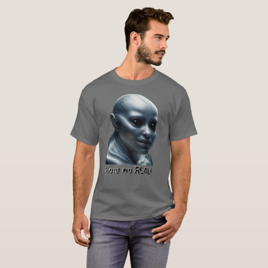 Aliens are REAL! Tシャツ (正面フル)