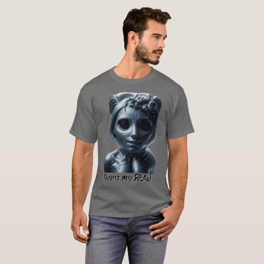 Aliens are REAL! Tシャツ (正面フル)