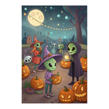 Aliens Celebrate Halloween on Earth – Cosmic Costu