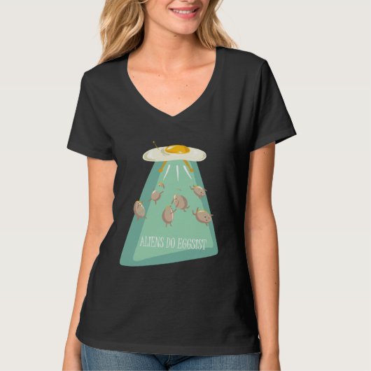 Aliens Do Eggsist  Alien Ship  Kids Boys Girls Tシャツ (正面)