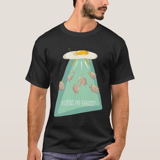 Aliens Do Eggsist  Alien Ship  Kids Boys Girls Tシャツ (正面)