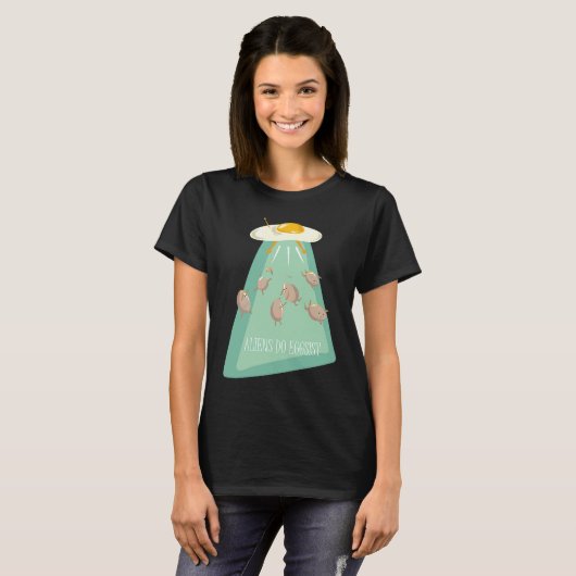 Aliens Eggs Ship  Alien Saying  for Kids Youth Tシャツ (正面フル)