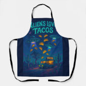 Aliens Love Tacos エプロン (正面)