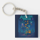 Aliens Love Tacos キーホルダー (正面)
