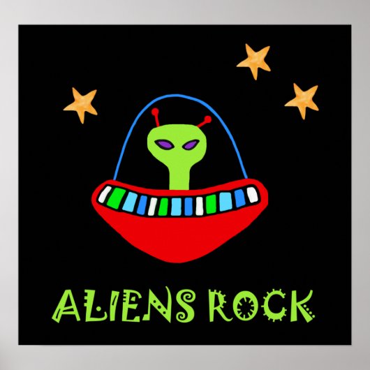 aLiEnS rOcK! ポスター (正面)