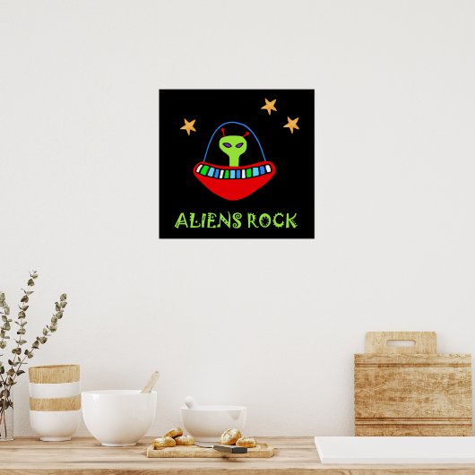 aLiEnS rOcK! ポスター (キッチン)
