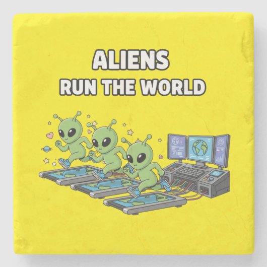 Aliens Run the World ストーンコースター (正面)
