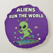 Aliens Run the World ラウンドクッション (裏面)