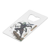 Aliens who have become ninjas have arrived クレジットカード栓抜き (正面アングル)