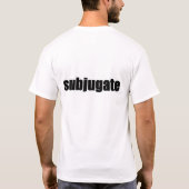 aliensweatshop.com -中心のTシャツ Tシャツ (裏面)