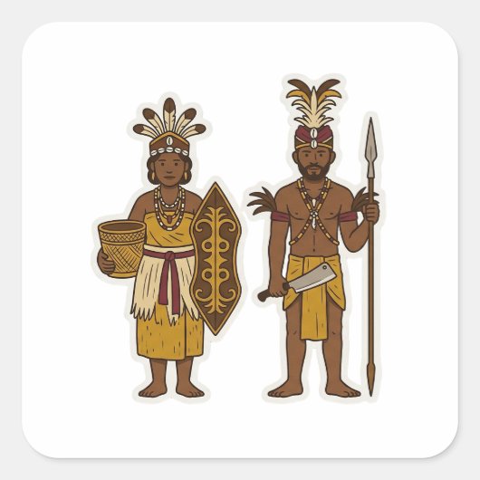 Alifuru Ina & Ama スクエアシール (正面)