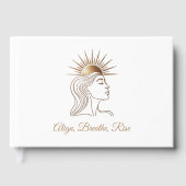 Align. Breathe. Rise. – Luxury Gold Sun Affirmatio ゲストブック (正面)