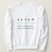 ALIGN Minimal Tee | KaliraArts スウェットシャツ (デザイン正面)