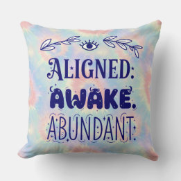 Aligned Awake Abundant エソテリックスロー枕 クッション