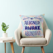 Aligned Awake Abundant Esoteric Throw Pillow クッション (椅子)