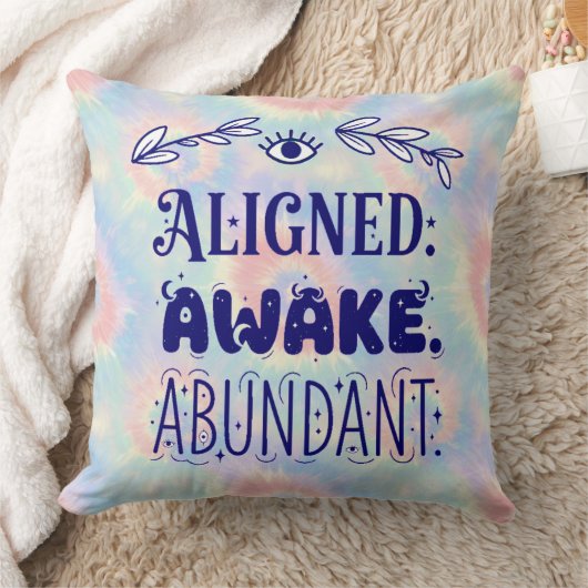 Aligned Awake  Abundant Esoteric Throw Pillow クッション (ブランケット)