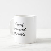 Aligned. Empowered. Unstoppable. コーヒーマグカップ (正面左)