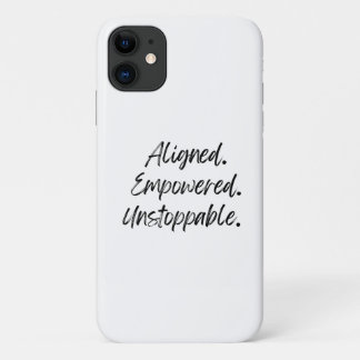 Aligned. Empowered. Unstoppable. iPhone 11 ケース