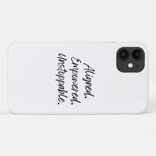 Aligned. Empowered. Unstoppable. Case-Mate iPhoneケース (裏面(横))