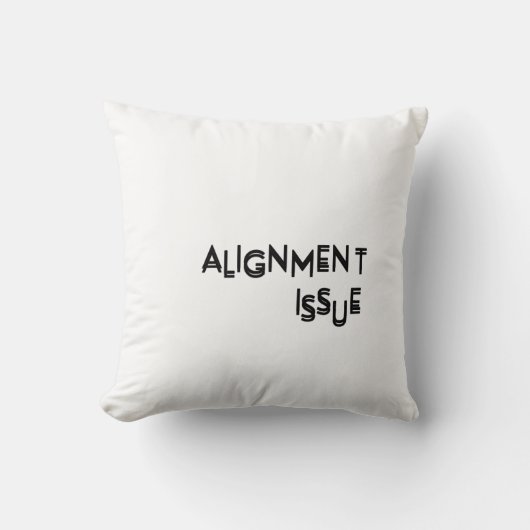 Alignment Issue コーポレート エステティック アクセント ピロー (正面)