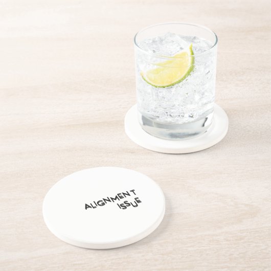 Alignment Issue Absorbent Natural Sandstone  コースター (側面)