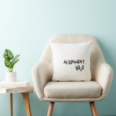 Alignment Issue Corporate Aesthetic Accent Pillow クッション (椅子)