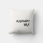 Alignment Issue Corporate Aesthetic Accent Pillow クッション (正面)