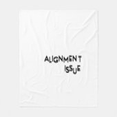 Alignment Issue Minimalist Oversized Soft フリースブランケット (正面)